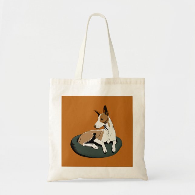 Einfache moderne Dog Art Trendy Tragetasche (Vorne)