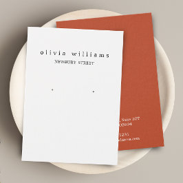 Einfache, moderne Earring Display Card