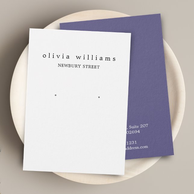 Einfache, moderne Earring Display Card (Von Creator hochgeladen)
