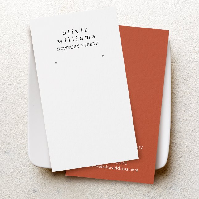 Einfache, moderne Earring Display Card (Von Creator hochgeladen)