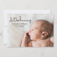 Einfache moderne Einführung Script Baby Foto