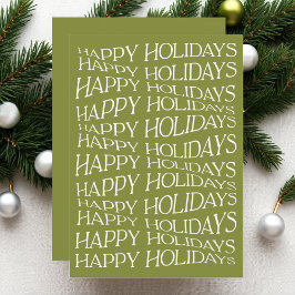 Einfache moderne, einzigartige Typografie Spaß glü Feiertagskarte