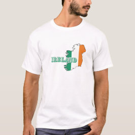 Einfache moderne Eisenbahn und irische Kunst-Karte T-Shirt