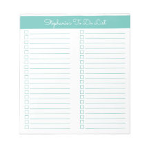 Einfache moderne Elegante Aqua Zwei Spalten Checkl