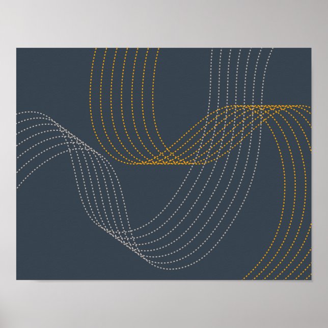 Einfache, moderne, elegante, coole, trendige Abbil Poster (Vorne)