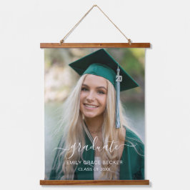 Einfache moderne Elegante Foto Abschluss Wandteppich Mit Holzrahmen