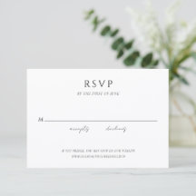 Einfache moderne elegante Hochzeit