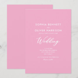 einfache moderne elegante HOCHZEITSEINLADUNG Einladung