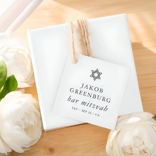 Einfache Moderne Elegante Star von David Bar Mitzv Geschenkanhänger