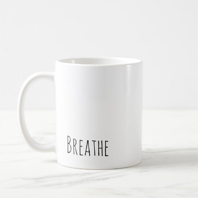 Einfache, moderne Erinnerung für Ihren Tag Kaffeetasse (Links)
