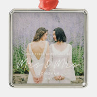 Einfache Moderne Erste Weihnachten als Mrs. & Mrs.