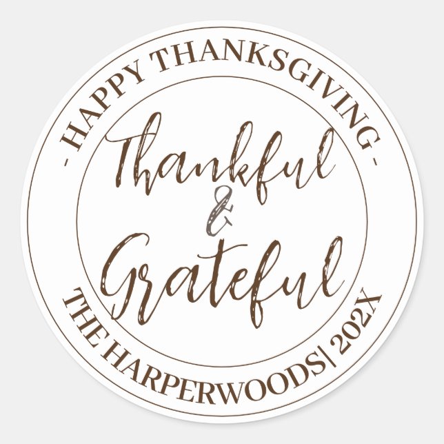 Einfache, moderne Familie des Glücks Runder Aufkleber (Vorderseite)