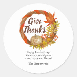 Einfache, moderne Familie des Glücks Runder Aufkleber