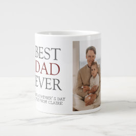 Einfache moderne Familienzüchter Tagesname Foto Jumbo-Tasse