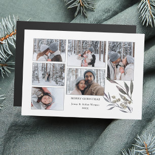 Einfache moderne Ferienanlage Watercolor Grüne 6-F Magnetkarte