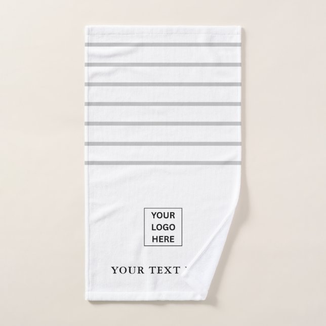 Einfache, moderne Firmenlogo und Text Handtuch (Handtuch)