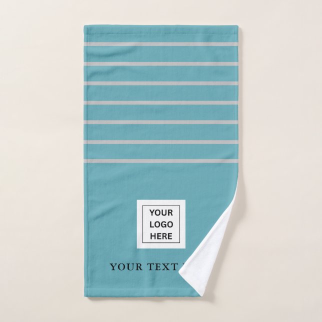 Einfache, moderne Firmenlogo und Text Handtuch (Handtuch)