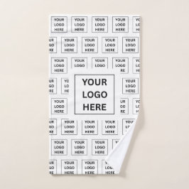 Einfache, moderne Firmenlogo und Text Handtuch