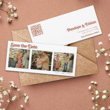 Einfache moderne Foto Collage Hochzeit