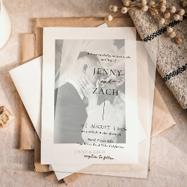 Einfache moderne Foto-Hochzeit