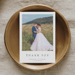 Einfache moderne Foto Hochzeit Vielen Dank Karte W<br><div class="desc">Einfache moderne Hochzeit danke Ihnen Karte mit Notiz.</div>