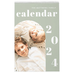 Einfache, moderne Foto-Planung Kalender