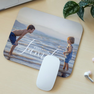 Einfache, moderne Fotomodelle - eigener Familienna Mousepad