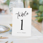 Einfache moderne Fun-Lässige Hochzeitsstimmung - T Tischnummer<br><div class="desc">Einfache, moderne Hochzeiten: Nutzen Sie diese modernen Tischnummern für Ihre Hochzeit oder Veranstaltung. Dieses Design enthält das Wort "Table" in einem lustigen, chaotischen Schriftsatz. Es ist Set in Schwarz, aber man kann die Farbe zu etwas ändern, was man will! Klicken Sie einfach auf "Anpassen" und klicken Sie auf das Element,...</div>