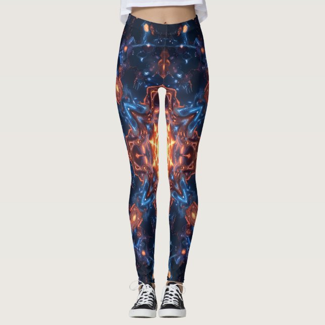 Einfache Moderne: Galaxy Space Rock Coole Leggings (Vorderseite)