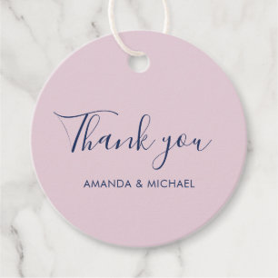 Einfache moderne Gastgeschenk Hochzeit Danke, dass Geschenkanhänger