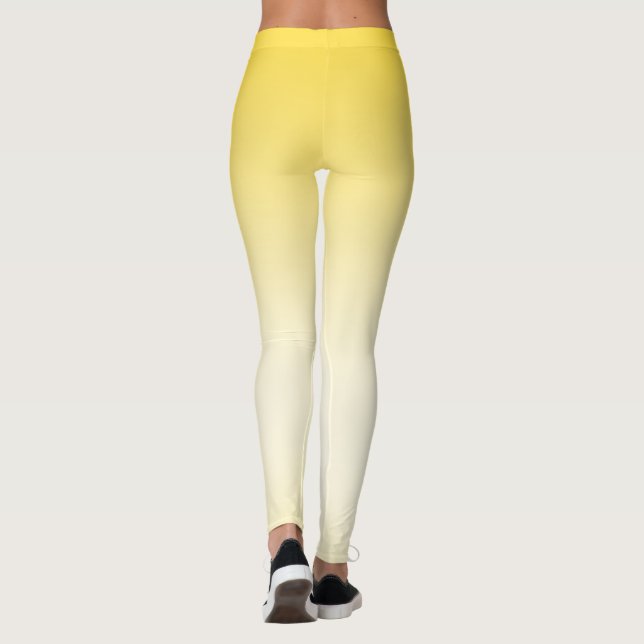 Einfache, moderne Gelbfärbung Leggings (Rückseite)