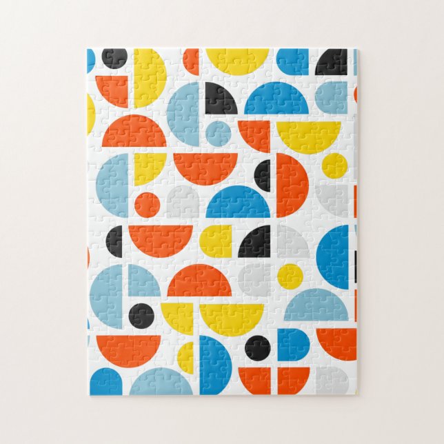 Einfache moderne geometrische Kunst Puzzle (Vertikal)