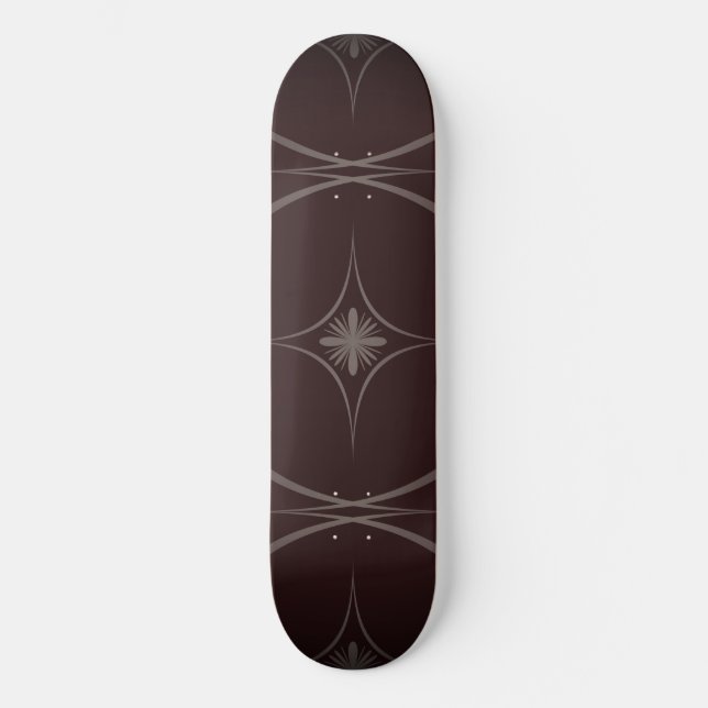 Einfache moderne geometrische Star-Skateboard Skateboard (Vorderseite)