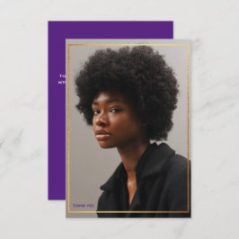 Einfache moderne Goldgrenze Abschluss Vielen Dank Einladung