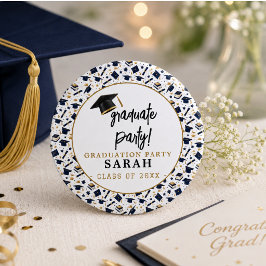 Einfache moderne Graduierungspartei Button