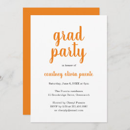 Einfache moderne Graduierungspartei Einladung