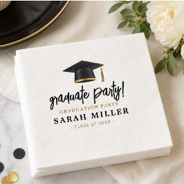 Einfache moderne Graduierungspartei Serviette