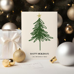 Einfache, moderne Grünanlage Weihnachtsbaumflat Feiertagskarte<br><div class="desc">Genießen Sie den Geist der Saison mit unserer neuesten Kollektion von Flat Christmas Grußkarten, die dazu gedacht sind, Freude und Fröhlichkeit unter Geschäftspartnern, Freunden und geliebten Familienmitgliedern zu verbreiten. Unser Sortiment umfasst eine Reihe festlicher Designs, die alle so gestaltet sind, dass sie Wärme und Fröhlichkeit in Ihre Urlaubsbotschaften bringen. Egal,...</div>