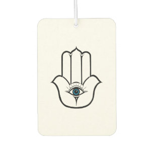 Einfache moderne Hamsa Hand Fatima Autolufterfrischer