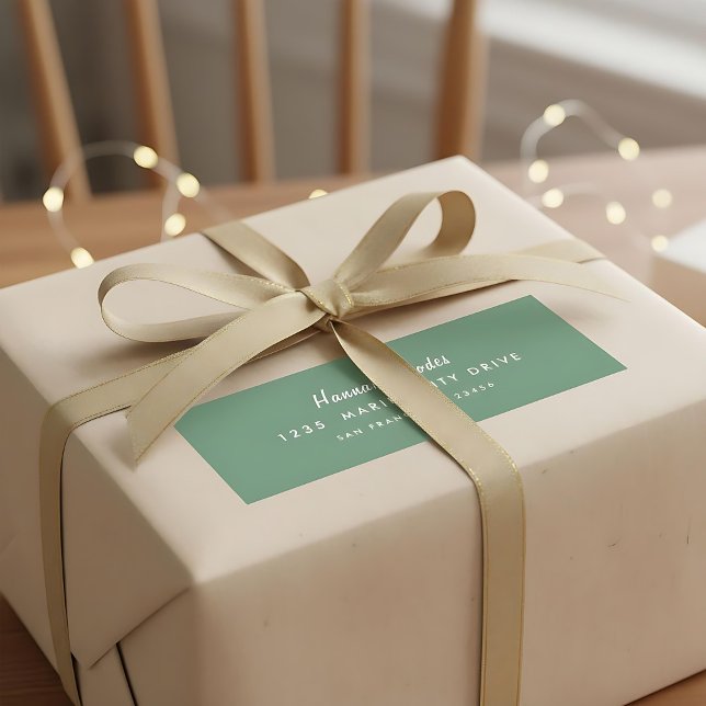 Einfache, moderne, handgeschriebene Rücksendeadres (Von Creator hochgeladen)