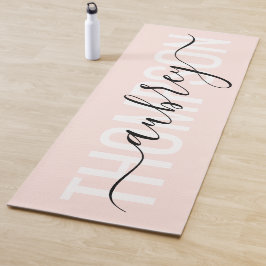 Einfache, moderne Handschrift Yogamatte