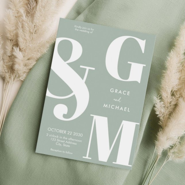 Einfache moderne Heirat Einladung (Von Creator hochgeladen)