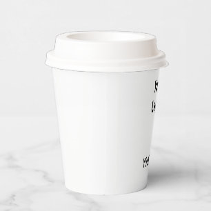 EINFACHE MODERNE HINZUFÜGEN SIE IHRE LOGO-Papierta Pappbecher