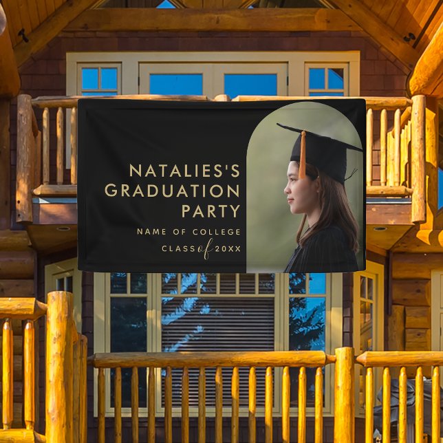 Einfache moderne Hochschule oder Uni-Abschluss Banner (Von Creator hochgeladen)