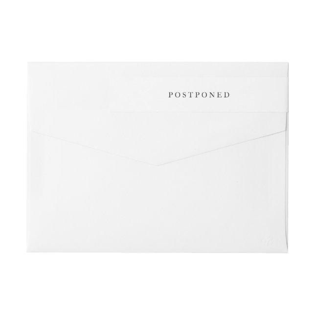 Einfache moderne Hochzeit in Weiß und Schwarz (Rückseite)