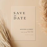 Einfache moderne Hochzeit rettet das Datum Acryleinladungen<br><div class="desc">Einfache moderne Hochzeit retten das Datum der akrobatischen Einladung</div>