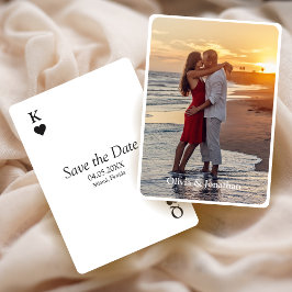 Einfache moderne Hochzeit rettet das Datum Einladung