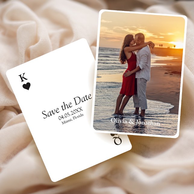Einfache moderne Hochzeit rettet das Datum Einladung (Von Creator hochgeladen)