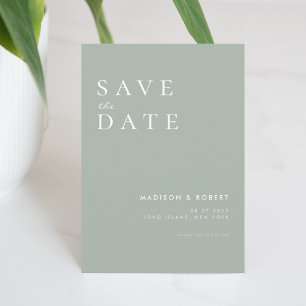 Einfache moderne Hochzeit rettet das Datum Save The Date