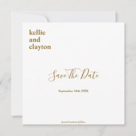 Einfache moderne Hochzeiten sichern das Datum Save The Date